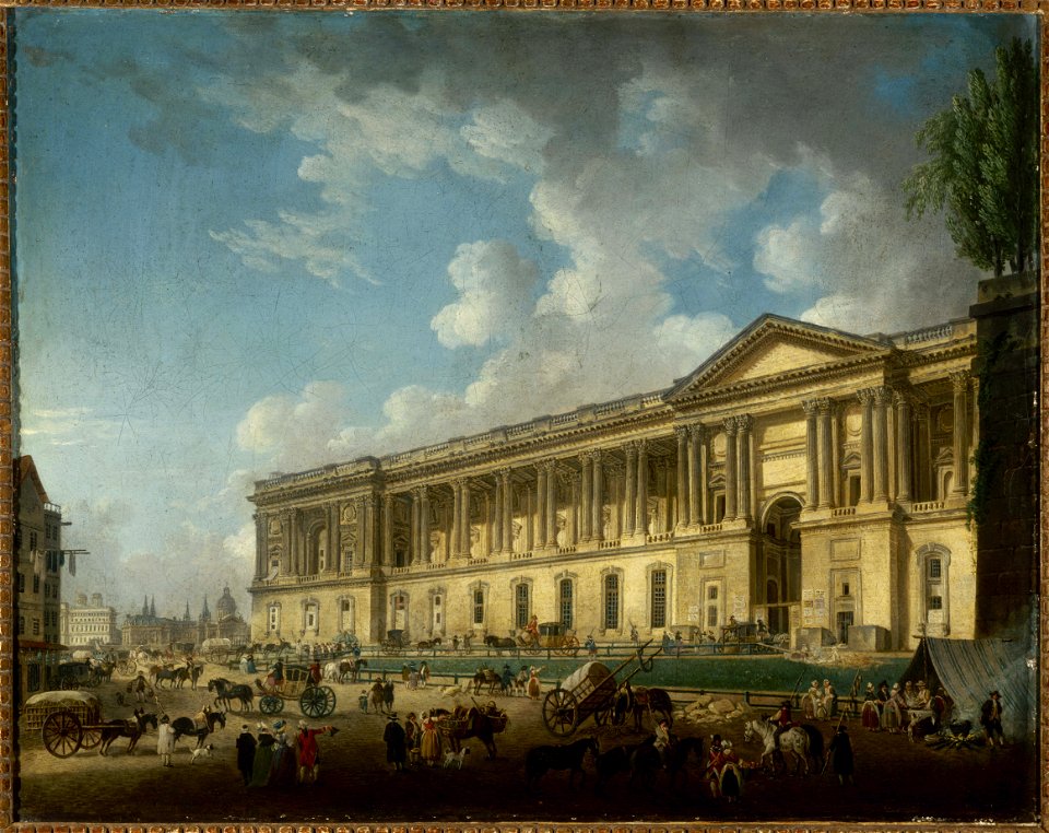 Pierre-Antoine Demachy - La colonnade du Louvre, nouvellement dégagée - P92 - Musée Carnavalet