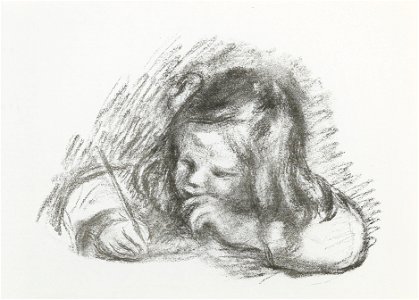 Pierre-Auguste Renoir Le petit garçon au porte-plume (Claude Renoir écrivant)