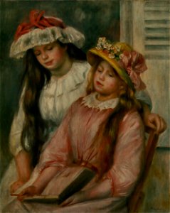Pierre-Auguste Renoir - Jeunes Filles regardant un album