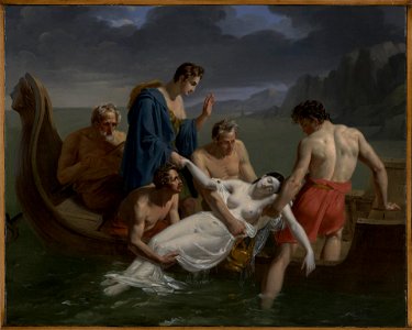 Pierre-Augustin Vafflard - The Death of Sappho - 1988.48.1 - Yale University Art Gallery. Free illustration for personal and commercial use.
