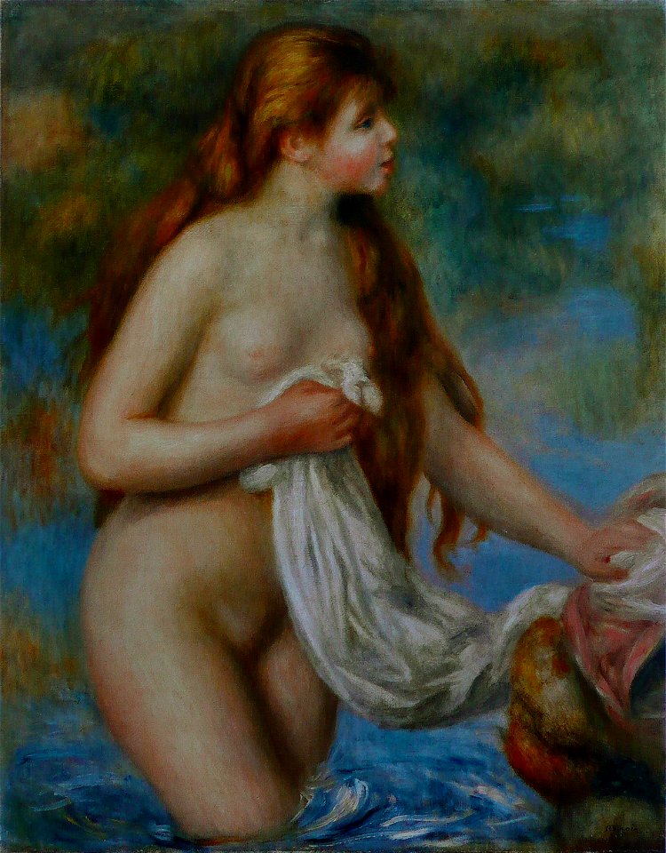 Pierre-Auguste Renoir - Baigneuse aux cheveux longs (2)