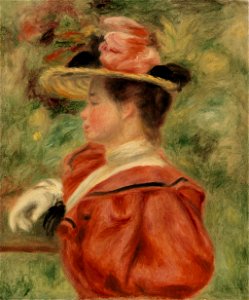 Pierre-Auguste Renoir - Woman with Glove (Femme au gant) - BF167 - Barnes Foundation