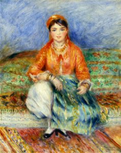 Pierre-Auguste Renoir - Algerian Girl - Google Art Project. Free illustration for personal and commercial use.