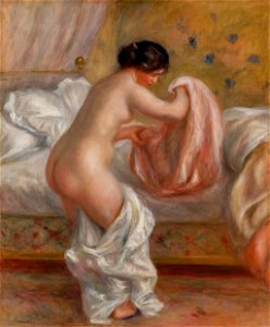 Pierre-Auguste Renoir - Rising (Le Lever) - BF232 - Barnes Foundation. Free illustration for personal and commercial use.