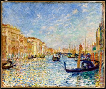 Pierre-Auguste Renoir - Grand Canal, Venice - 19.173 - Museum of Fine Arts. Free illustration for personal and commercial use.