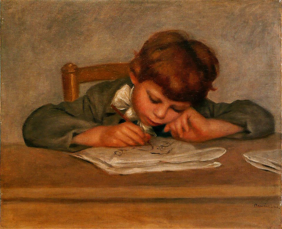 Pierre-Auguste Renoir - Jean Renoir dessinant