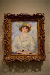 Pierre-Auguste Renoir, Portrait of Madame Renoir (c. 1885, with frame)