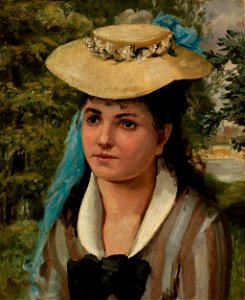 Pierre-Auguste Renoir - Lise in a Straw Hat (Jeune fille au chapeau de paille) - BF874 - Barnes Foundation