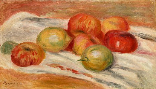 Pierre-Auguste Renoir - Apples and Lemons on a Cloth (Pommes et citrons sur une nappe) - BF27 - Barnes Foundation