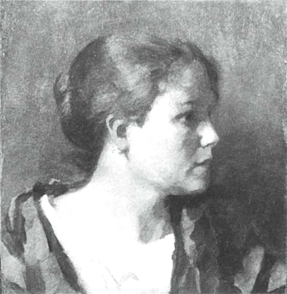 Piet Mondriaan - Female head in profile - A128 - Piet Mondrian, catalogue raisonné
