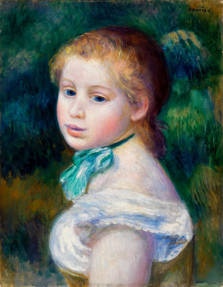 Pierre-Auguste Renoir - Head of Young Girl (Tête de jeune fille) - BF1000 - Barnes Foundation