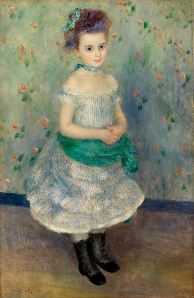 Pierre-Auguste Renoir - Portrait of Jeanne Durand-Ruel (Portrait de Mlle. J.) - BF950 - Barnes Foundation