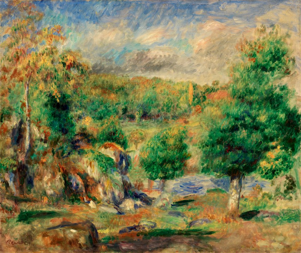 Pierre-Auguste Renoir - Chestnut Trees, Pont-Aven (Châtaigniers, Pont-Aven) - BF242 - Barnes Foundation