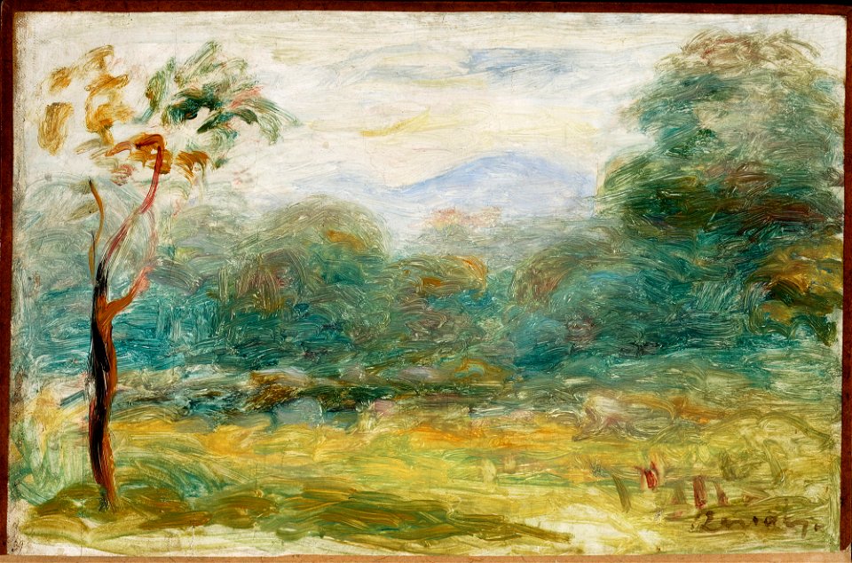 Pierre-Auguste Renoir - Landscape from the south of France (Cagnes-sur-Mer) - M.Ob.1000 MNW - National Museum in Warsaw
