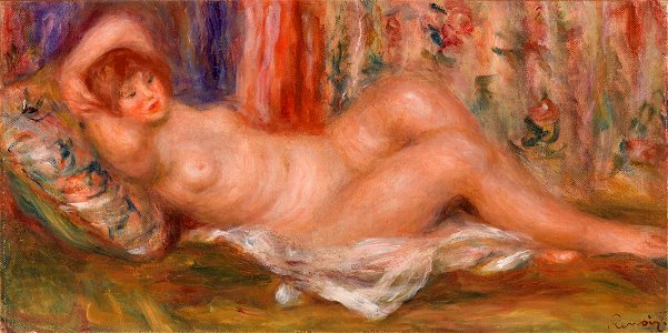 Pierre-Auguste Renoir - Nude Woman Reclining (Femme nue couchée sur le dos) - BF1142 - Barnes Foundation