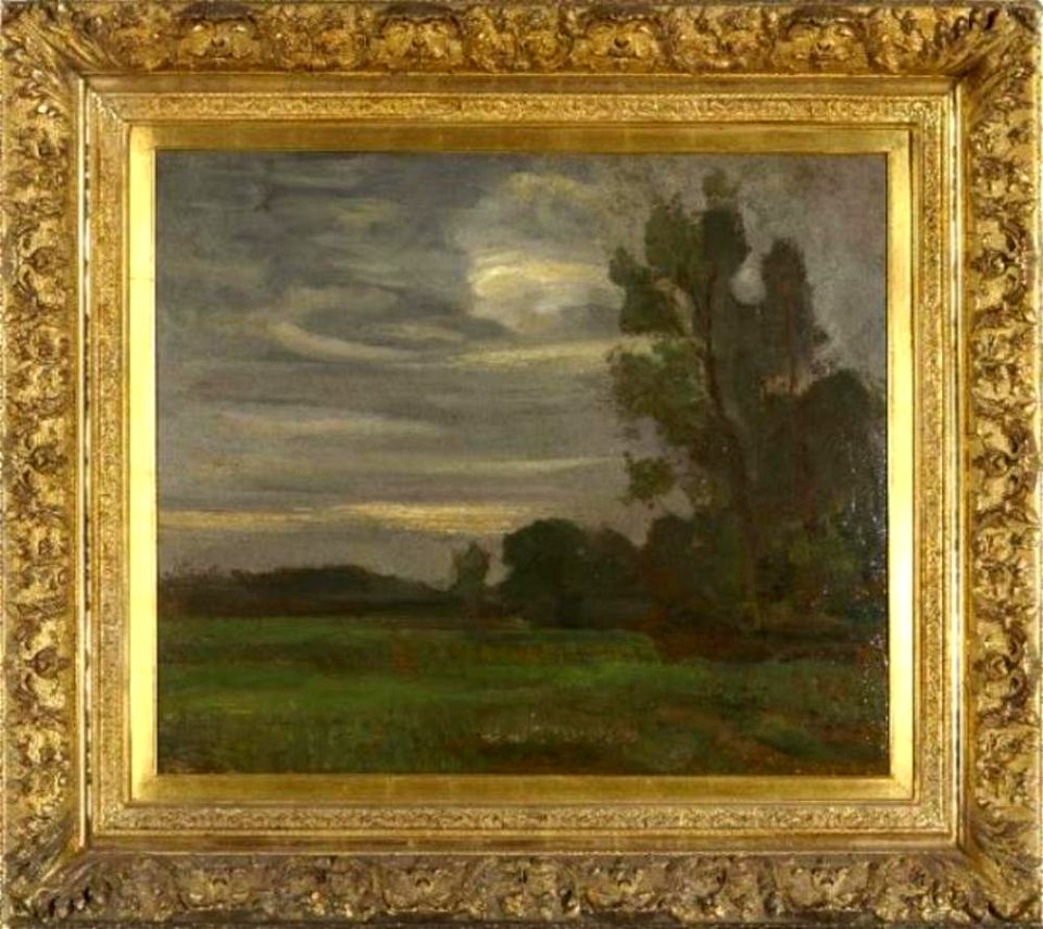 Piet Mondriaan - Field with tree silhouette at right - 0334255 - Kunstmuseum Den Haag