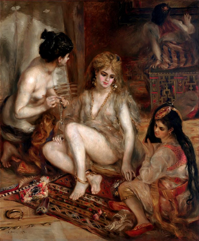 Pierre-Auguste Renoir - Parisiennes in Algerian Costume or Harem - Google Art ProjectFXD2