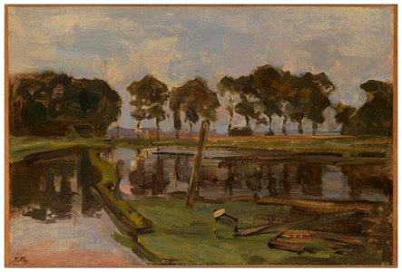 Piet Mondriaan - Mooring docks near the Omval - A530 - Piet Mondrian, catalogue raisonné