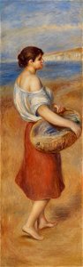 Pierre-Auguste Renoir - Girl with Basket of Fish (Pêcheuse de poissons) - BF53 - Barnes Foundation