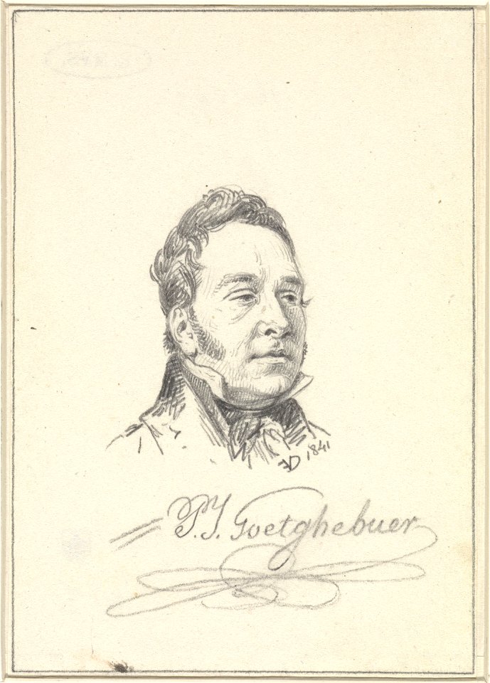 Pierre-Jacques Goetghebuer drawn by Félix De Vigne RP-T-1940-497