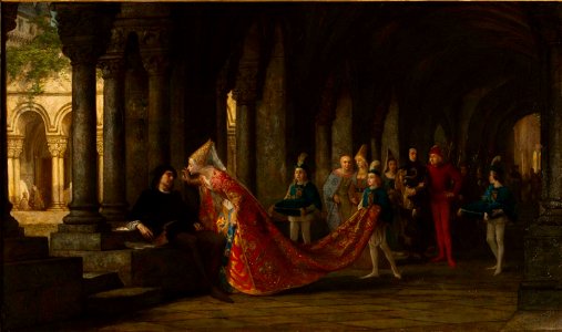 Pierre-Charles Comte - Alain Chartier et Marguerite d'Écosse