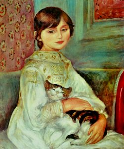 Pierre-Auguste Renoir - Julie Manet. Free illustration for personal and commercial use.