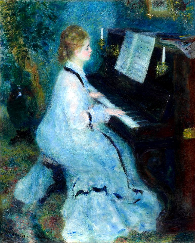 Pierre-Auguste Renoir - Woman at the Piano - 1937.1025 - Art Institute of Chicago