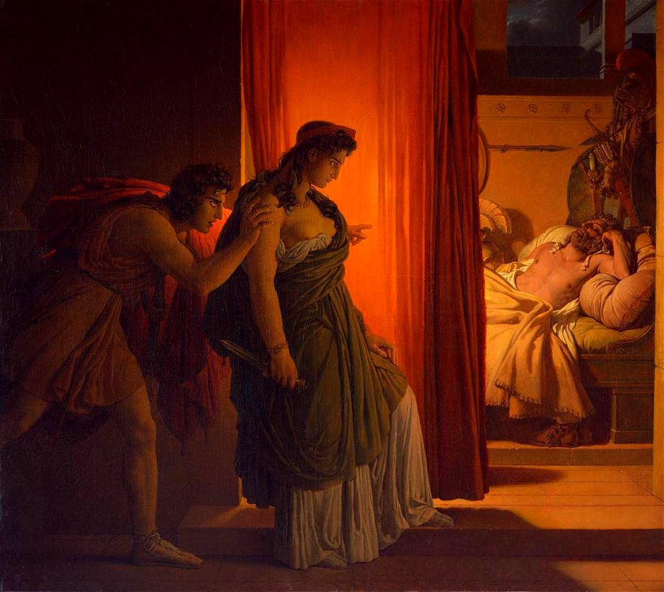 Pierre-Narcisse Guérin - Clytemnestra and Agamemnon - WGA10974
