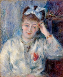 Pierre-Auguste Renoir - Portrait of Mademoiselle Marie Murer (Portrait de Mademoiselle Marie Murer) - BF712 - Barnes Foundation. Free illustration for personal and commercial use.