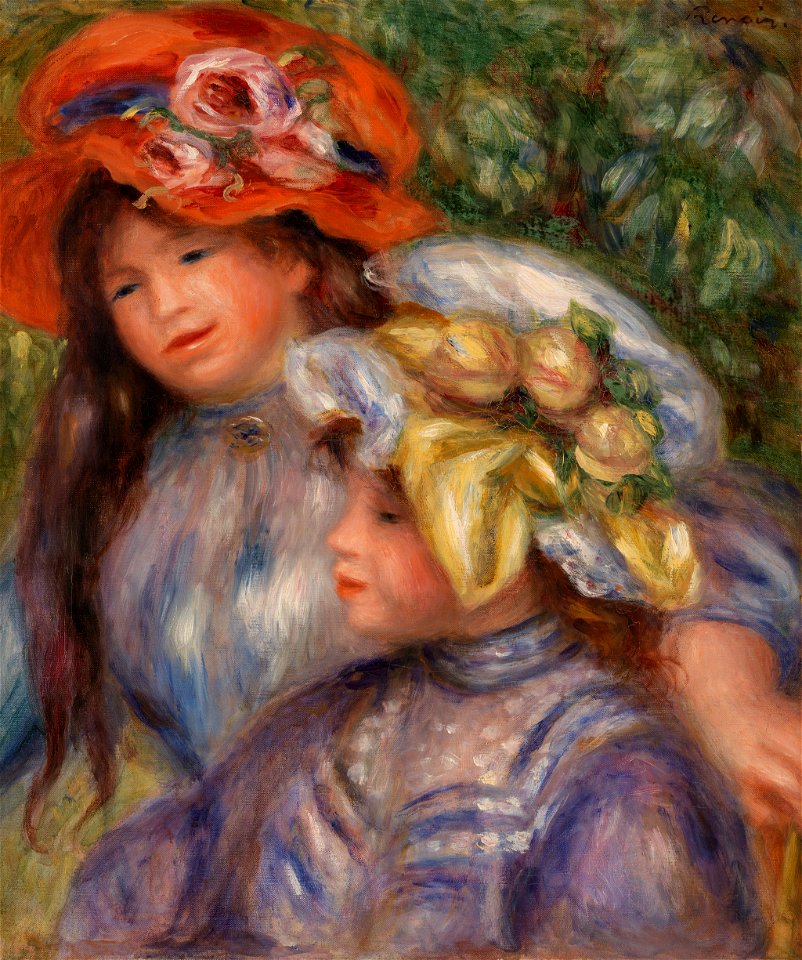Pierre-Auguste Renoir - Two Girls (Deux fillettes) - BF233 - Barnes Foundation
