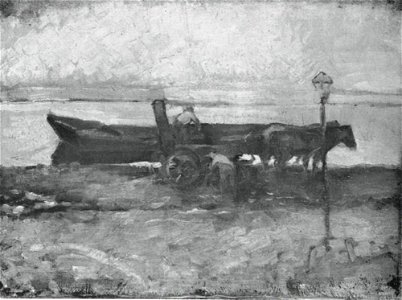 Piet Mondriaan - Moored barge with horses - A201 - Piet Mondrian, catalogue raisonné