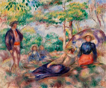 Pierre-Auguste Renoir - Resting in the Grass (Le Repos sur l'herbe) - BF540 - Barnes Foundation