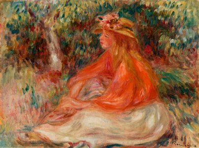 Pierre-Auguste Renoir - Seated Woman (Femme assise) - BF48 - Barnes Foundation