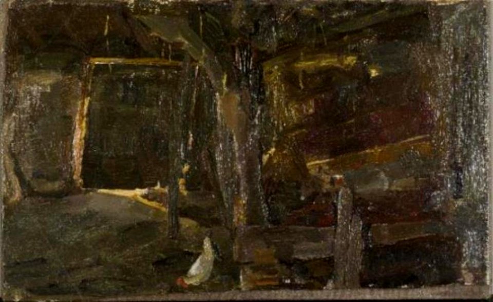 Piet Mondriaan - Brabant barn interior - 0334210 - Kunstmuseum Den Haag