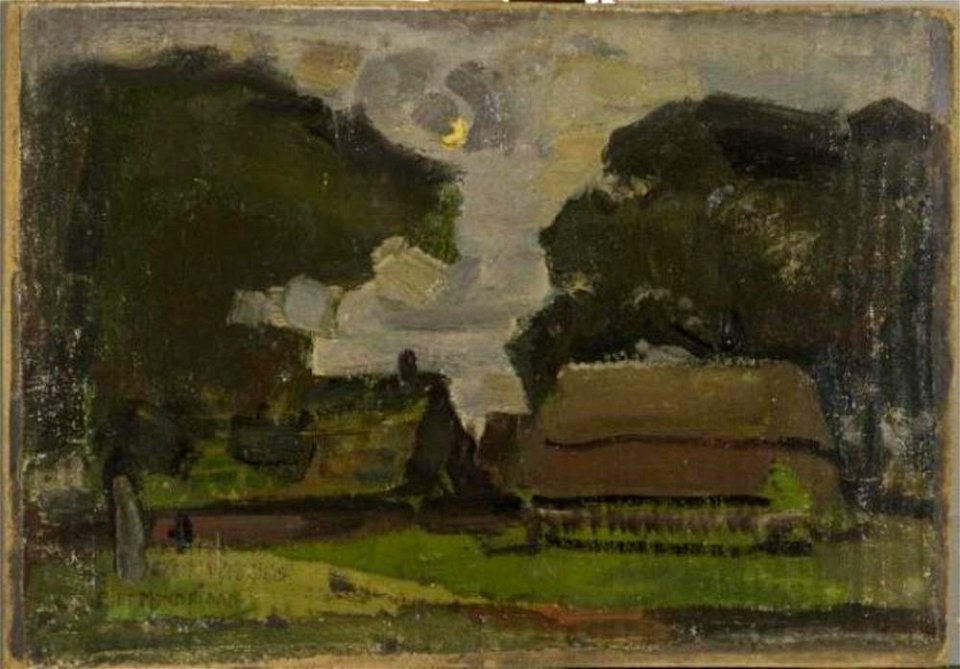 Piet Mondriaan - Farmstead under oak trees I - 0334279 - Kunstmuseum Den Haag