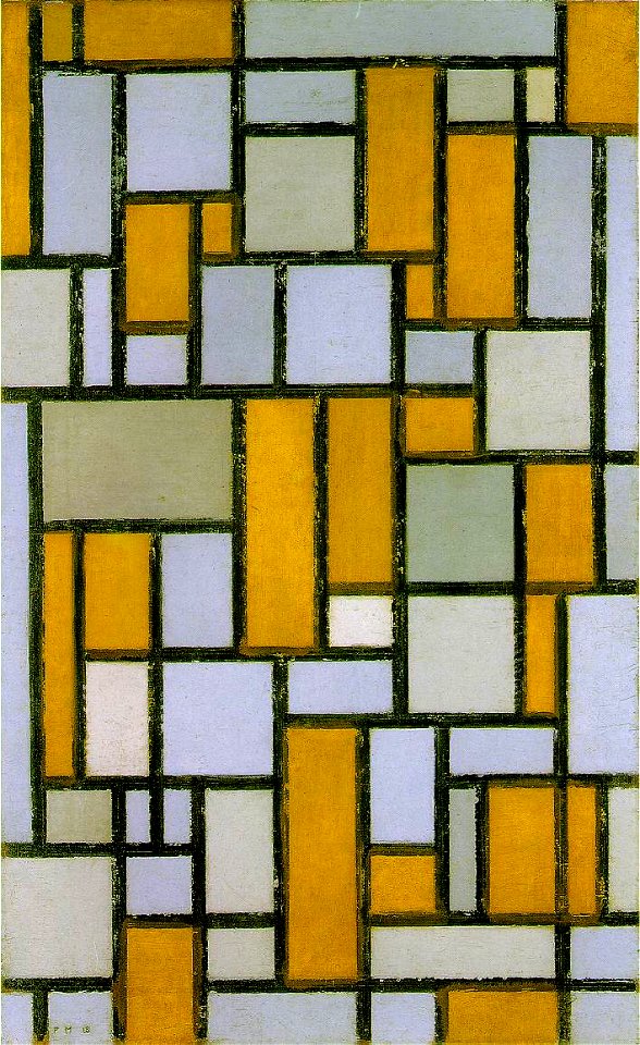 Piet Mondriaan, 1918 - Composition with Gray and Light Brown