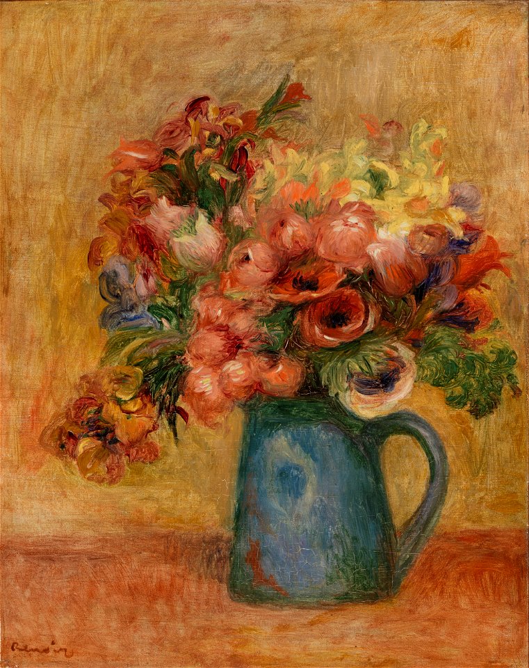 Pierre-Auguste Renoir - Vase of Flowers (Vase de fleurs ) - BF156 - Barnes Foundation