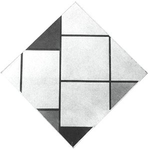 Piet Mondriaan - Tableau no. IV - B151.156 (first state) - Piet Mondrian, catalogue raisonné