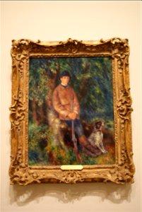 Pierre-Auguste Renoir, Portrait of Alfred Bérard with His Dog (1881)