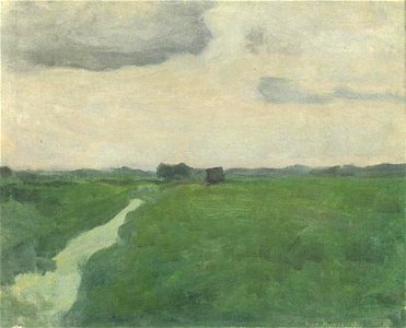 Piet Mondriaan - Polder landscape with irrigation ditch - A219 - Piet Mondrian, catalogue raisonné