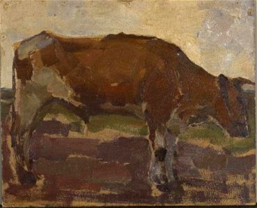 Piet Mondriaan - Brown and white ox steer - 0334214 - Kunstmuseum Den Haag