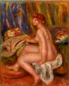 Pierre-Auguste Renoir - Seated Female Nude, Profile View (Femme nue assise, vue de profil) - BF16 - Barnes Foundation