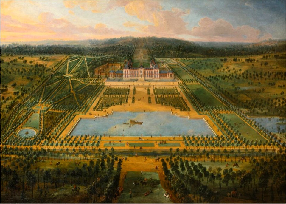 Pierre-Denis Martin - Vue du château de Pontchartrain depuis les jardins