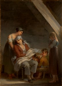 Pierre-Paul Prud’hon - Une Famille dans la désolation (A Grief-Stricken Family) - 2005.26.1 - Yale University Art Gallery. Free illustration for personal and commercial use.