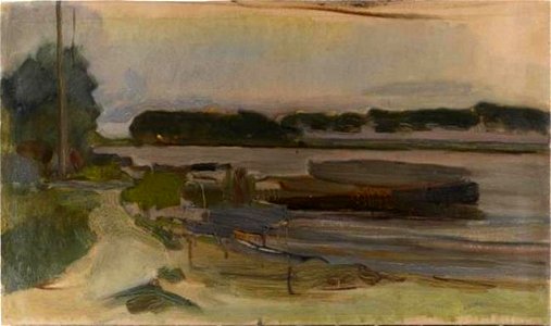 Piet Mondriaan - On Ouderkerkerdijk near the Omval - 0334270 - Kunstmuseum Den Haag