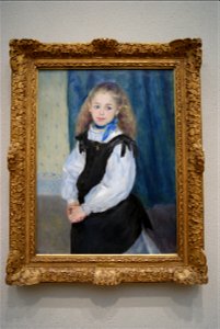 Pierre-Auguste Renoir, Portrait of Mademoiselle Legrand (1875). Free illustration for personal and commercial use.