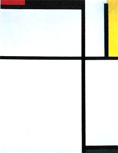 Piet Mondriaan - Compostion with red, black, yellow, blue, and gray - B147 - Piet Mondrian, catalogue raisonné. Free illustration for personal and commercial use.