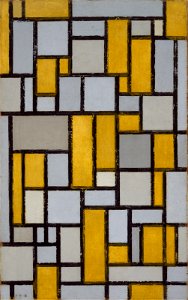 Piet Mondrian - Composition with Grid ^1 - 63.16 - Museum of Fine Arts, Houston. Free illustration for personal and commercial use.