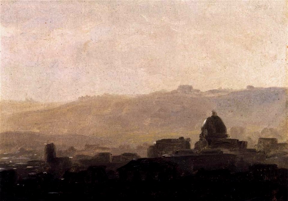 Pierre-Henri de Valenciennes - View of Rome in the Morning - WGA24232