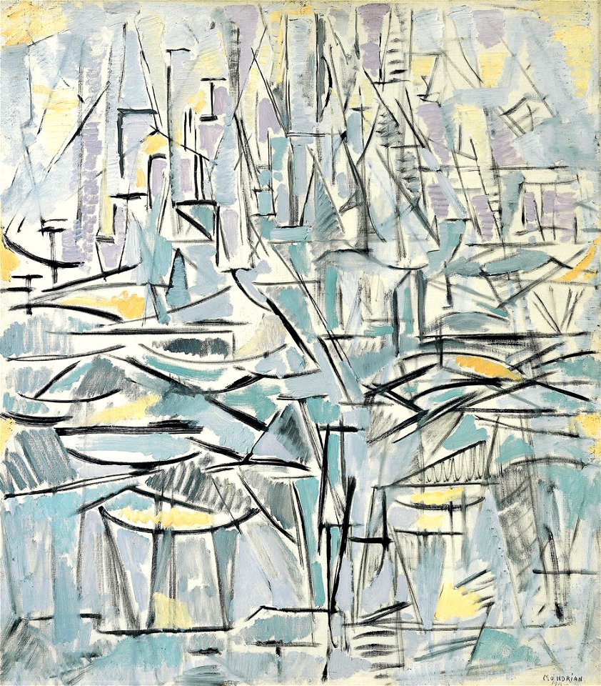 Piet Mondriaan - Composition No. XVI, Compositie 1 (Arbres), 1912 - 1913 - Fondation Beyeler